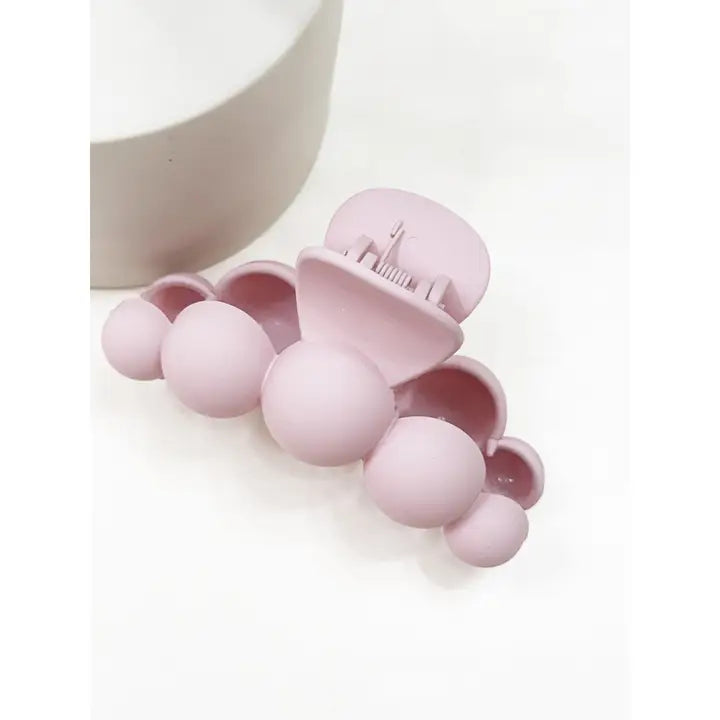 Love and Repeat Powdery Soft Matt Bubble Pearl Hair Claw Clips