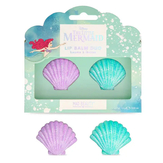 Mad Beauty Little Mermaid Shell Lip Balm Duo