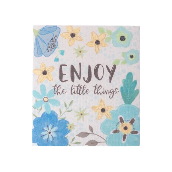 ECO Friendly Dishcloth Set: Enjoy The Little Things