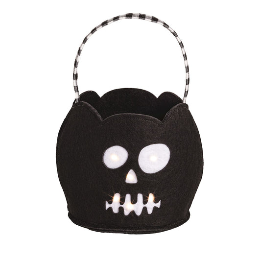 MUD PIE SKELETON LED TREAT BUCKET