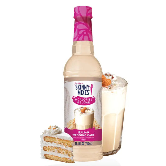 Jordan's Skinny Mixes Sugar Free Italian Wedding Cake Syrup