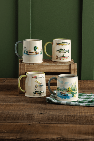 MUD PIE FISH LAKE MUG