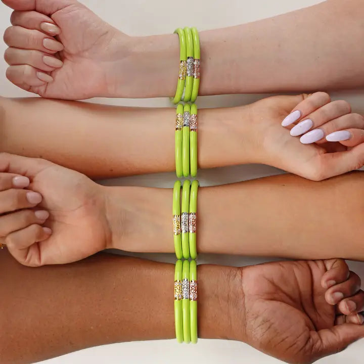 BuDhaGirl Three Kings All Weather Bangles® (Awb®) - Wasabi