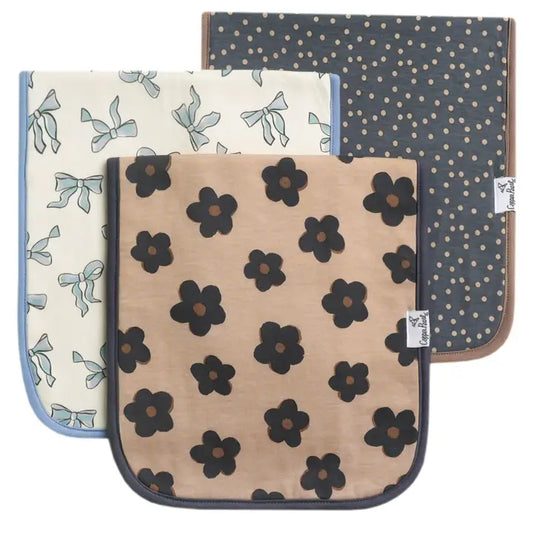 Copper Pearl Premium Burp Cloths - Gemma in Tan