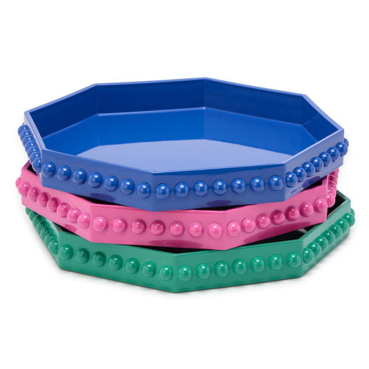 TWO'S COMPANY OCTAGONAL DECORATIVE TRAY