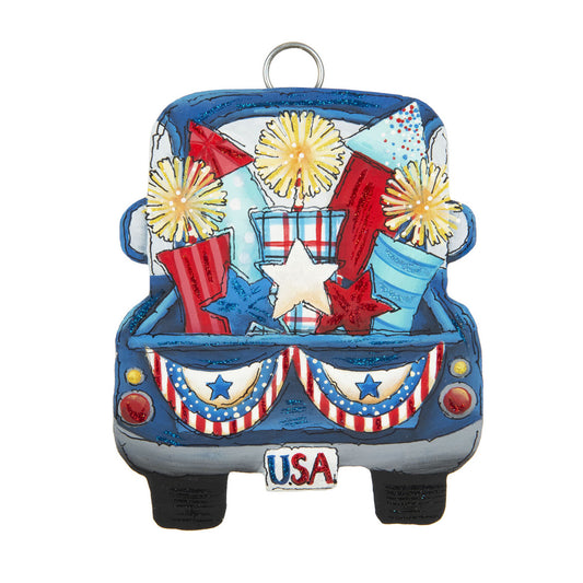 The Round Top Collection Mini All American Truck Charm