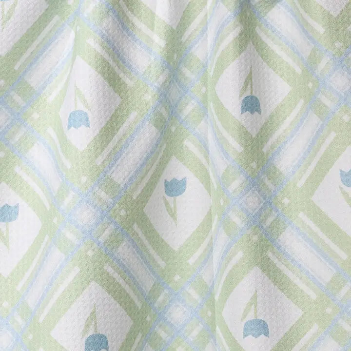 Geometry Tulip Lattice Tea Towel