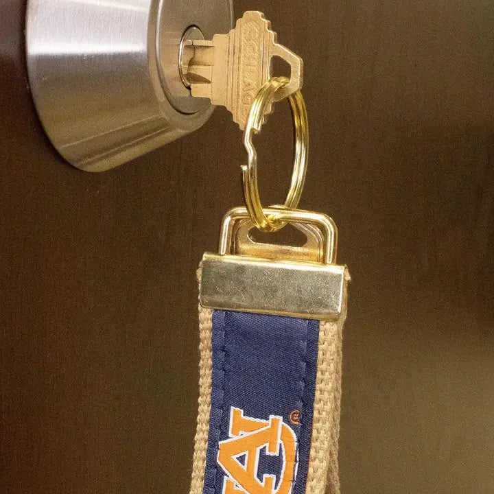 Zep-Pro Auburn Tigers Collegiate Woven Ribbon Key Chain