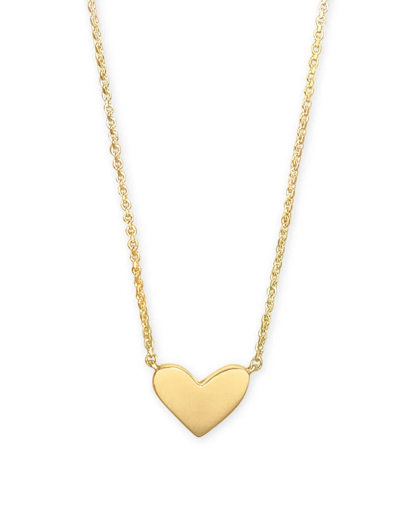 Kendra Scott Ari Heart Pendant Necklace in 18k Gold Vermeil