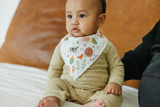Copper Pearl Bandana Bibs, Farmstead