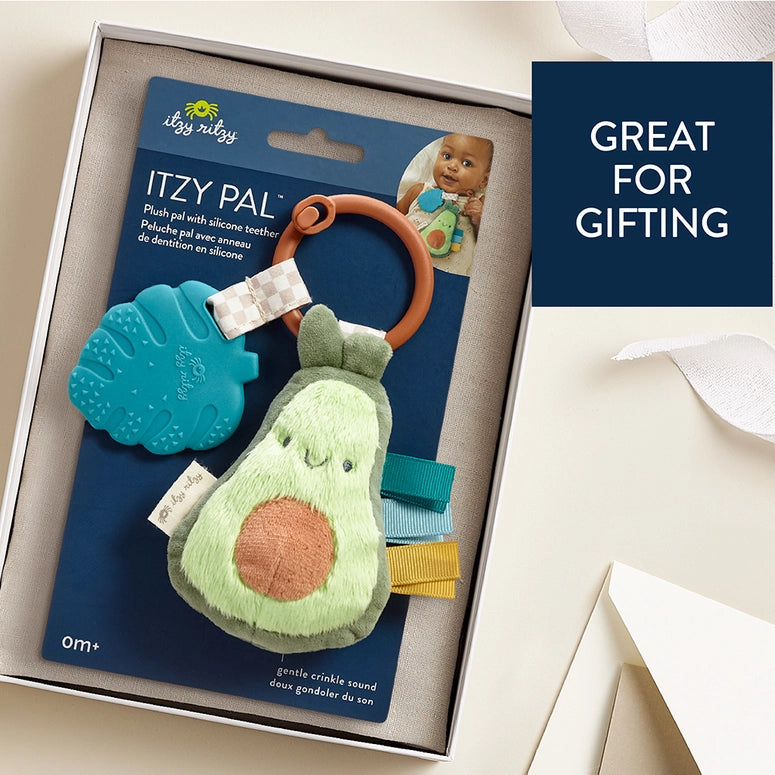 Itzy Ritzy Pal™ Plush + Teether-Avocado
