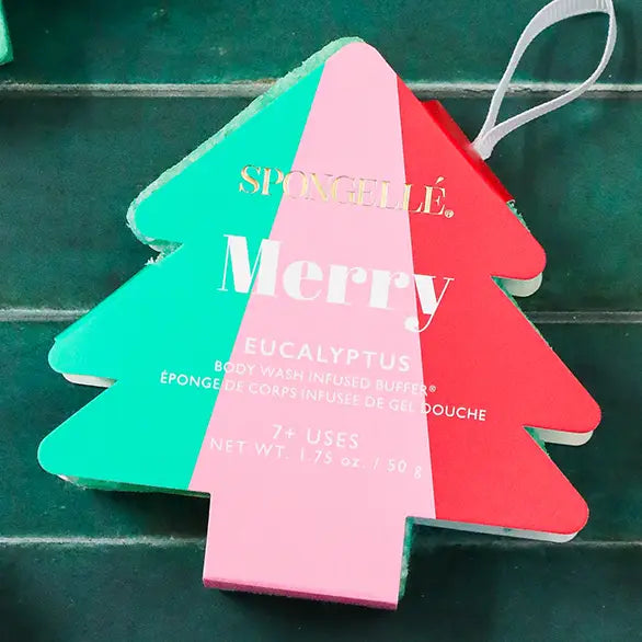 Spongelle Merry - Eucalyptus Holiday Tree Buffer