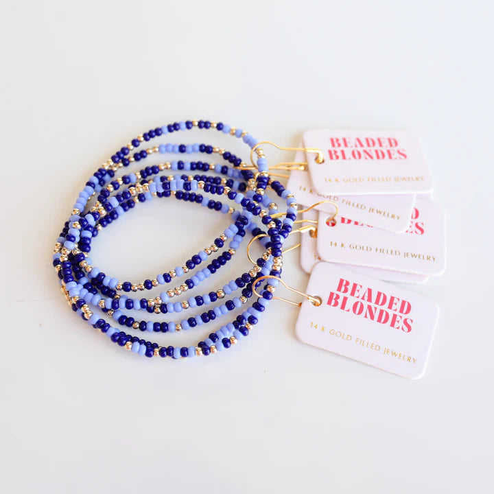 Beaded Blondes Denim Sprinkle Bracelet