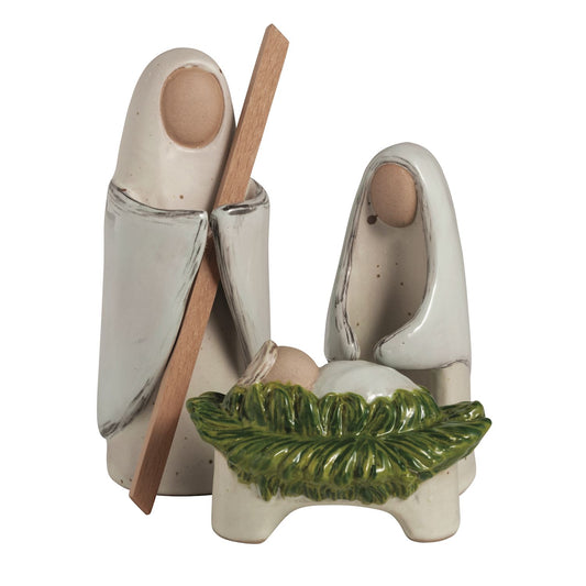 MUD PIE FARM CHRISTMAS CERAMIC NATIVITY SET