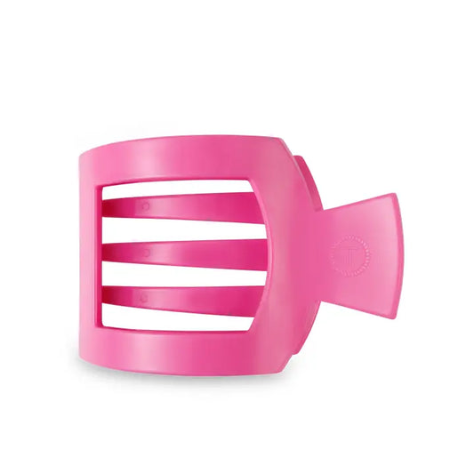 Teleties Paradise Pink Large Flat Square Hair Clip