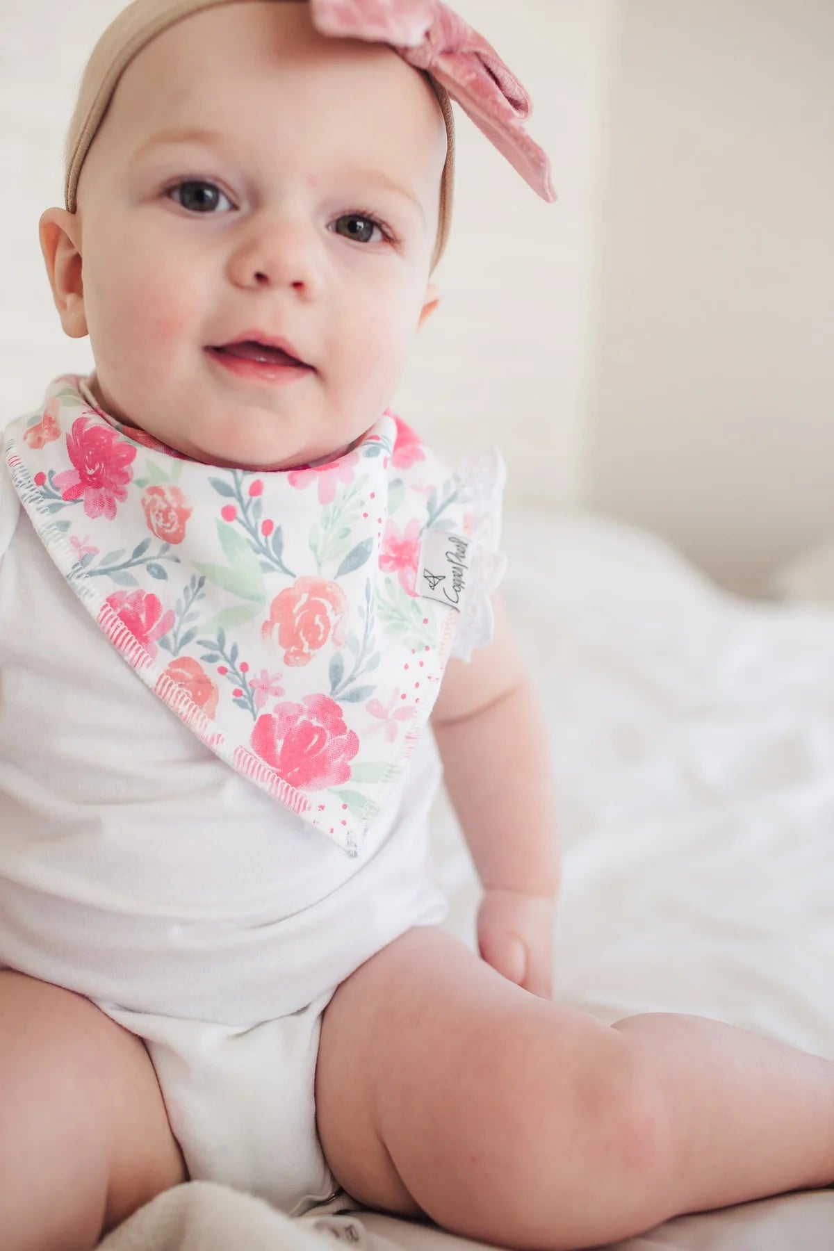 Copper Pearl June Baby Bandana Bibs