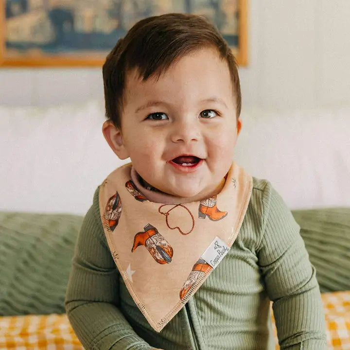 Copper Pearl Baby Bandana Bibs - Boone