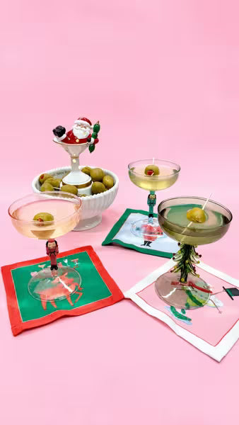 MUD PIE SANTA MARTINI LIGHT-UP SITTER