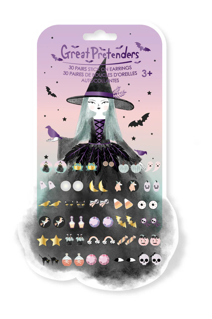 Great Pretenders Natasha The Raven Witch Sticker Earrings