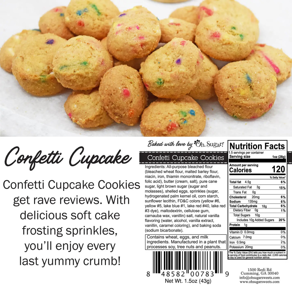 Oh, Sugar! Cookies - Christmas Mixed Flavor - 5 oz Boxes