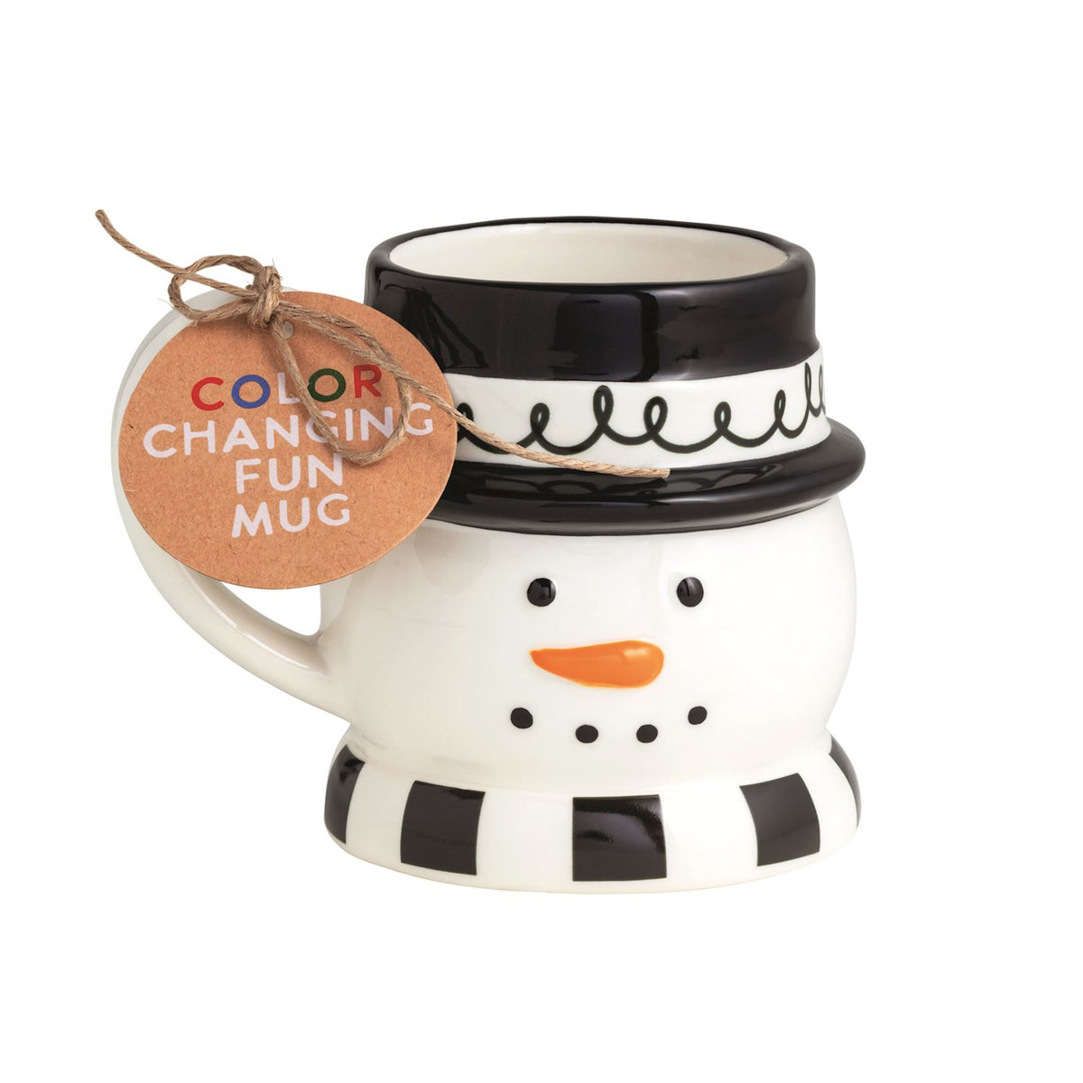 MUD PIE SNOWMAN COLOR CHANGING CHRISTMAS MUG