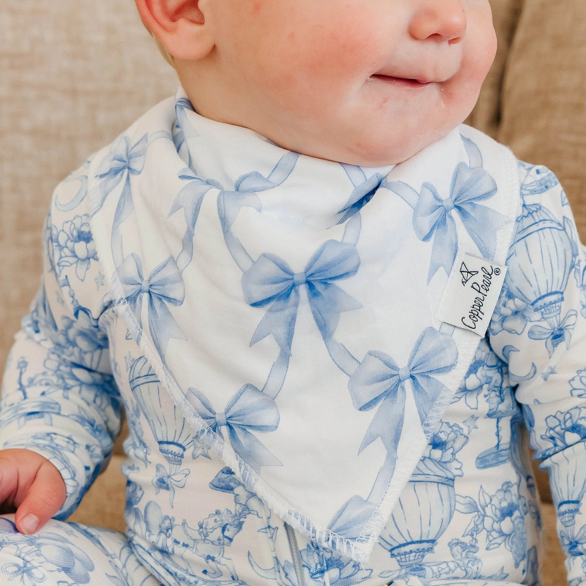 Copper Pearl 4 Pack Baby Bandana Bibs - Vintage Carnival