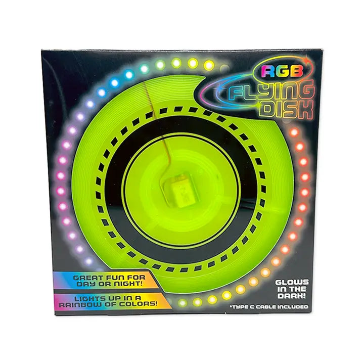 Rgb Glow in the Dark Light-Up Flying Disc