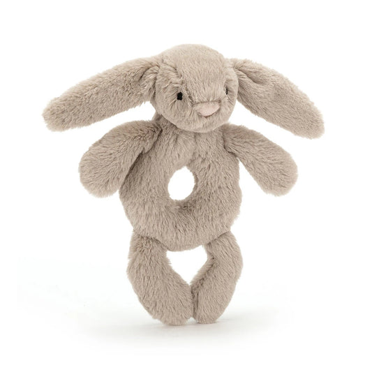 Jellycat Bashful Bunny Ring Rattle-Beige