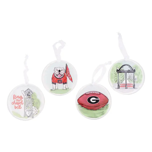 Glory Haus Georgia Ornament Set/4