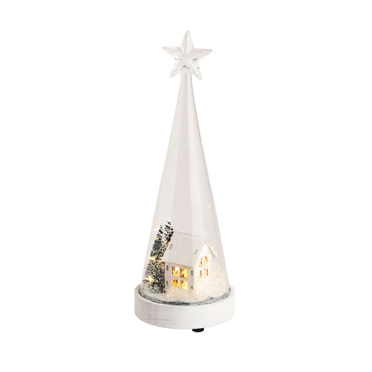 Mud Pie Church Light-Up Tree Scene Sitter