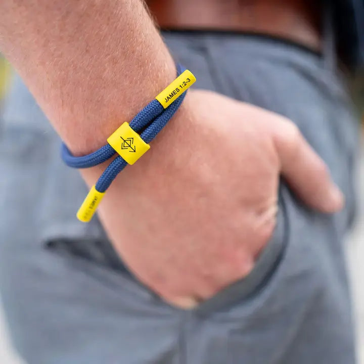 THE PRAYER I SHARE Faith Builds Fortitude Cord Bracelet | Christian Athletes