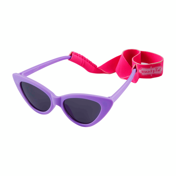 MUD PIE CATEYE GIRL TODDLER SUNGLASSES-Purple