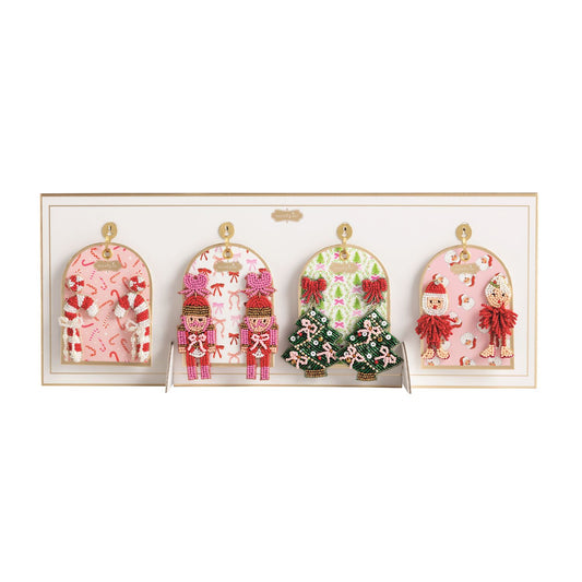 Mud Pie  Holiday Beaded Earrings