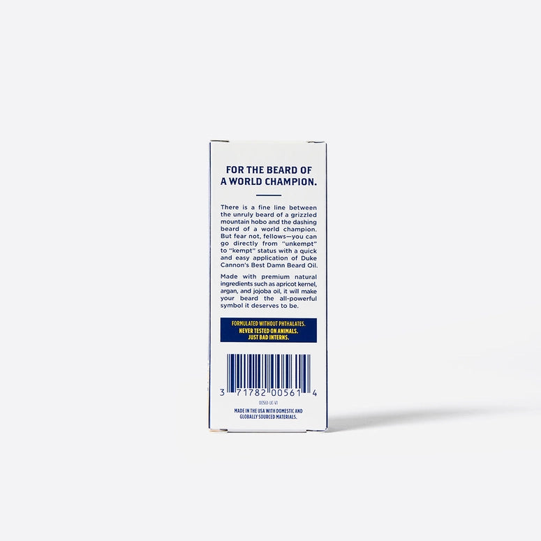 Duke Cannon Best Damn Beard Oil - 1oz