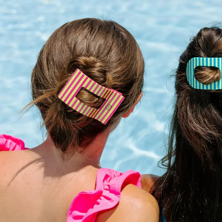 Teleties Summer Crush | Large | Flat Rectangle Hair Clip