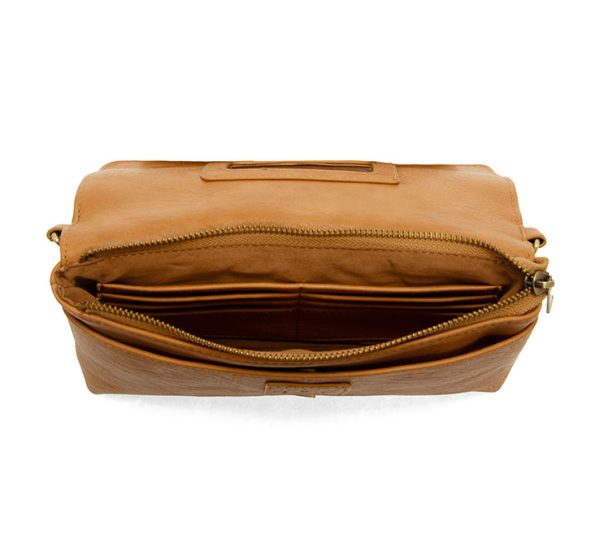 Joy Susan Everly Organizer Flap Crossbody-Mid Tan