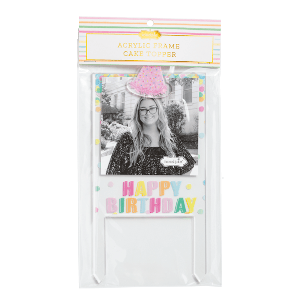 MUD PIE HAPPY BIRTHDAY CAKE TOPPER FRAME
