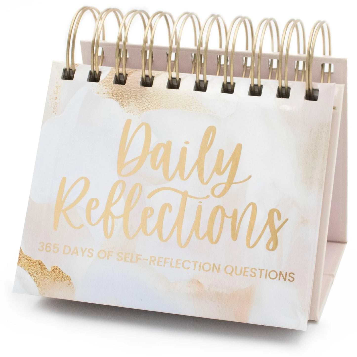 bloom Daily Planners Inspirational Perpetual Desk Easel, Daily Reflection Questions