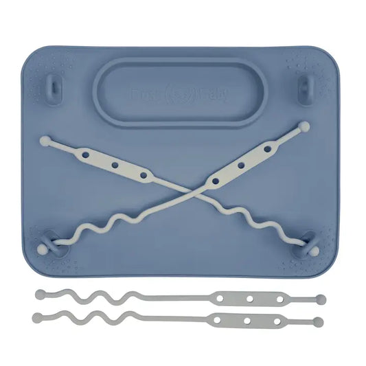 Busy Baby Silicone Placemat - 4 Tether Version- Pewter