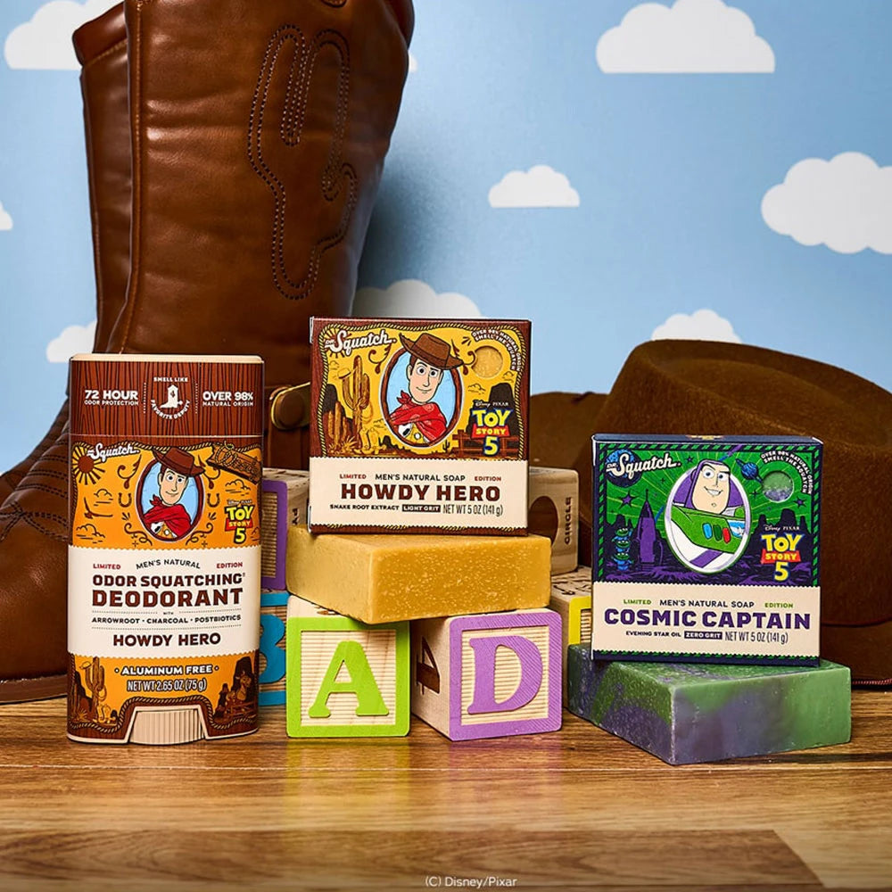 Dr. Squatch x Toy Story 5: Howdy Hero Bar Soap