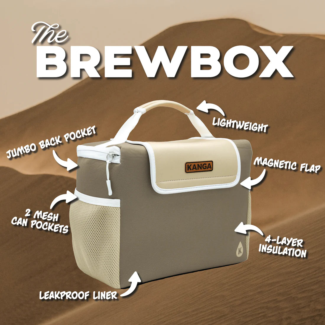 Kanga Sandstone BrewBox-Tan/Brown