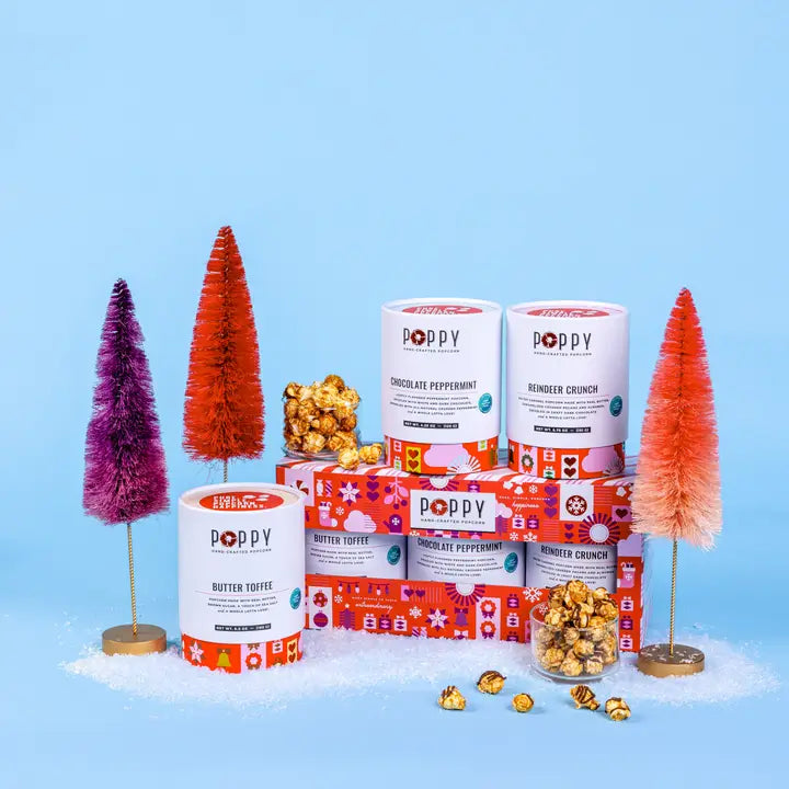 Poppy Holiday Cylinder Trio Popcorn
