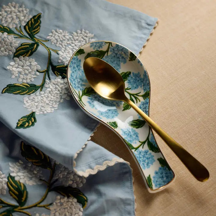 Rifle Paper Co. Hydrangea Porcelain Spoon Rest