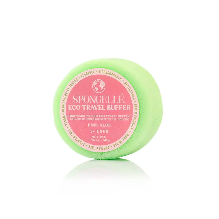 Spongelle Pink Aloe Eco Travel Buffer