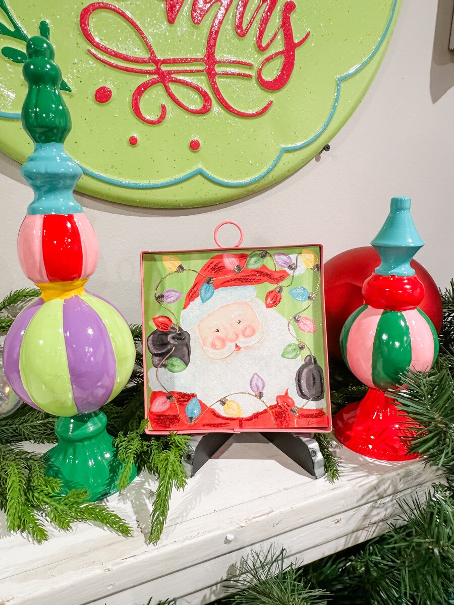 The Round Top Collection Mini Gallery Merry & Bright Santa & Bulbs