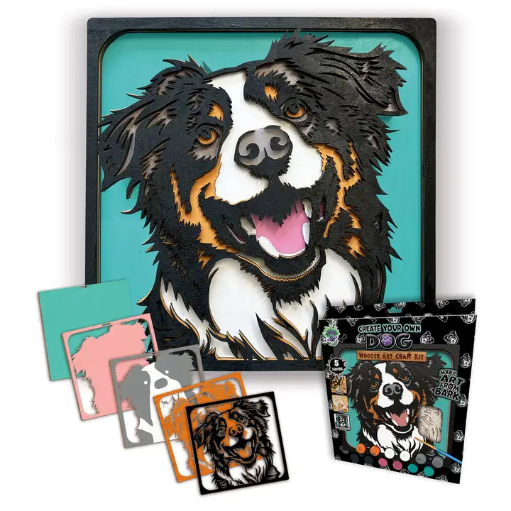 Splat Planet Wooden Dog Art Craft Kit