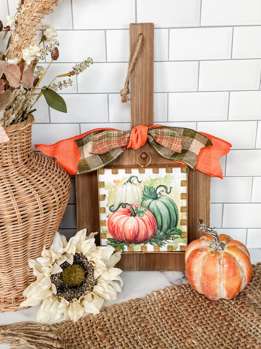 The Round Top Collection Mini Art Pumpkin Trio
