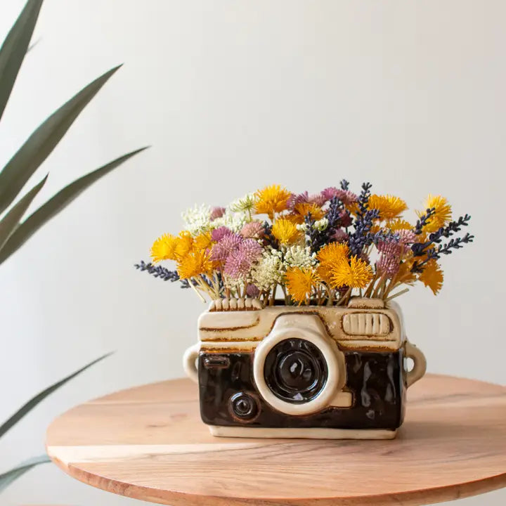 Kalalou Ceramic Camera Planter