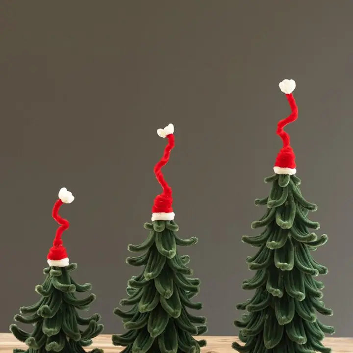 Kalalou Botanica Christmas Trees with Hats #9070