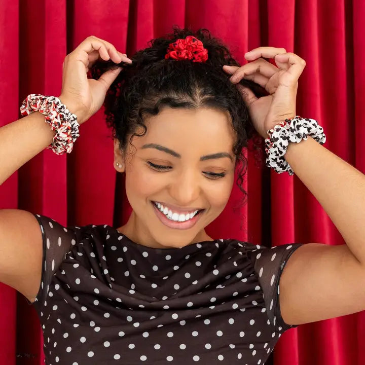 Teleties Mickey Mouse Small Silk Scrunchies